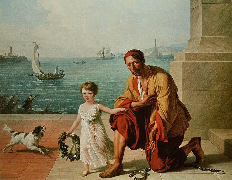 Francois-Andre Vincent Allegorie de la liberation des esclaves d Alger par Jerome Bonaparte oil painting image